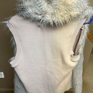 Faux fur vest
